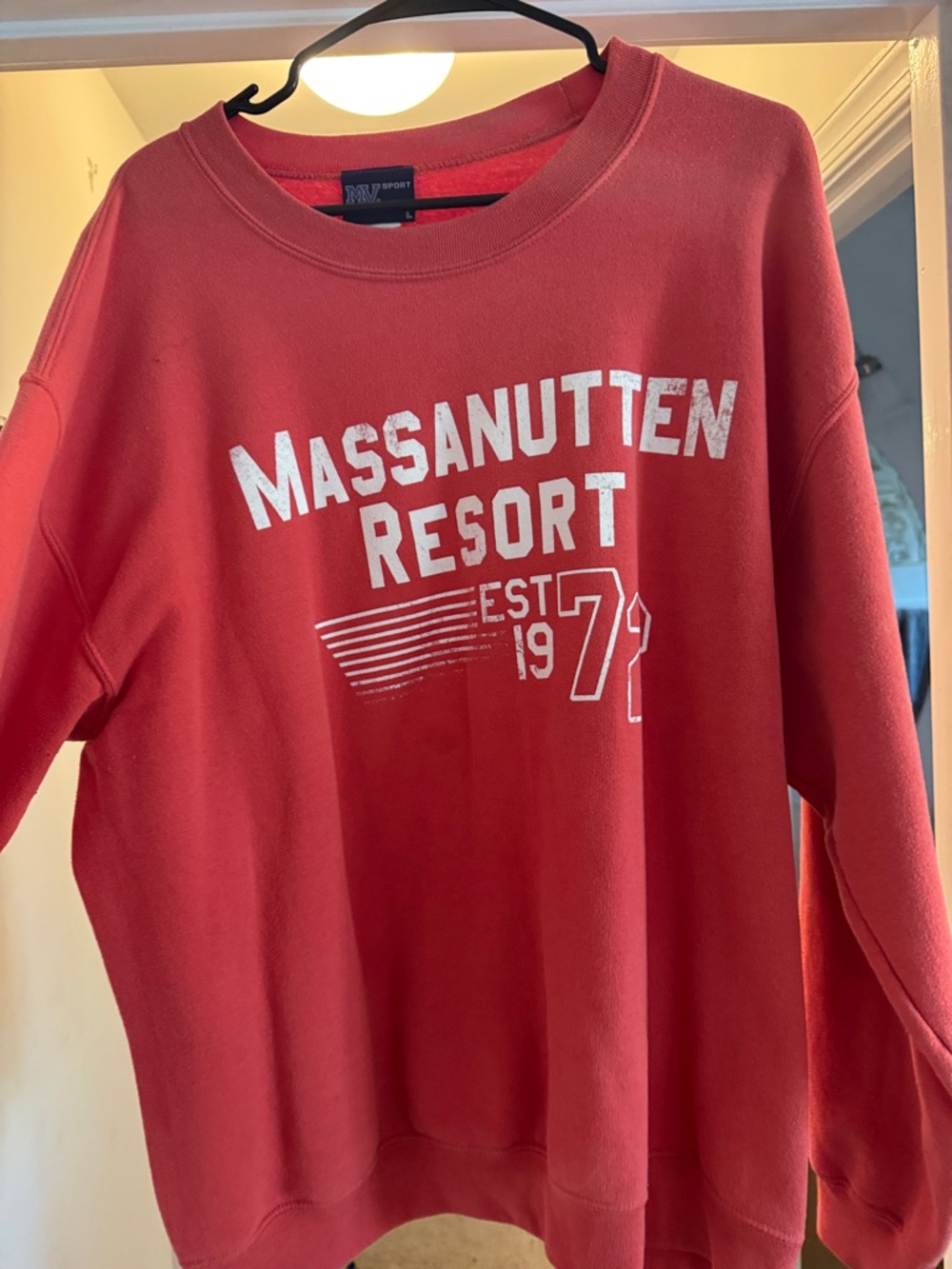 Massanutten Resort Red Graphic Crewneck Sweatshirt